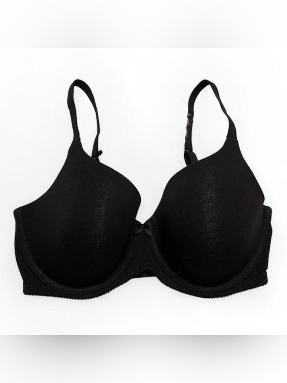 Ambrielle Black Molded Cup Bra w/ Bow